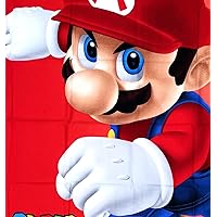 Plumber Hero Closeup Mario Fabric Cotton Panel (Great for Quilting, Sewing, Craft Projects, Wall Hangings, and More) 35