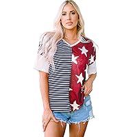 Women's American Flag Stars and Stripes T-Shirt