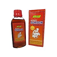 Mahida's Sukoon Red Massage Oil, 200 ml (Pack of 2), Multicolor