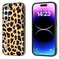 Back Case Cover Case Compatible with Samsung Galaxy A54 5G,Leopard Spots Slim Thin Hard PC Shock Absorption Full Protective Rugged Cove Compatible with Galaxy A54 5G Protective Case (Color : Yellow)