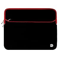 17-inch Protective Black Red Laptop Cover Sleeve Suitable for HP Notebook 17, Envy 17 17t, Omen 17, Pavilion Gaming, ProBook 470 17.3-inch