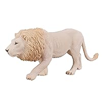 White Lion Realistic International Wildlife Toy Replica Hand Painted Figurine