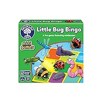 Orchard Toys Little Bug Bingo - Compact Mini Games for Boys, Girls, and Toddlers - Matching Games for 3+ Year Olds - Holiday Travel Games for Kids - 2-4 Players