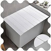 White Bath Lid Insulation Cover Shutter Dust Board Bathtub Tray PVC Thicker Storage Stand Not Taking Up Space Can Put Mobile Phone Tablet Computer (Color : White, Size : 59x110cm)