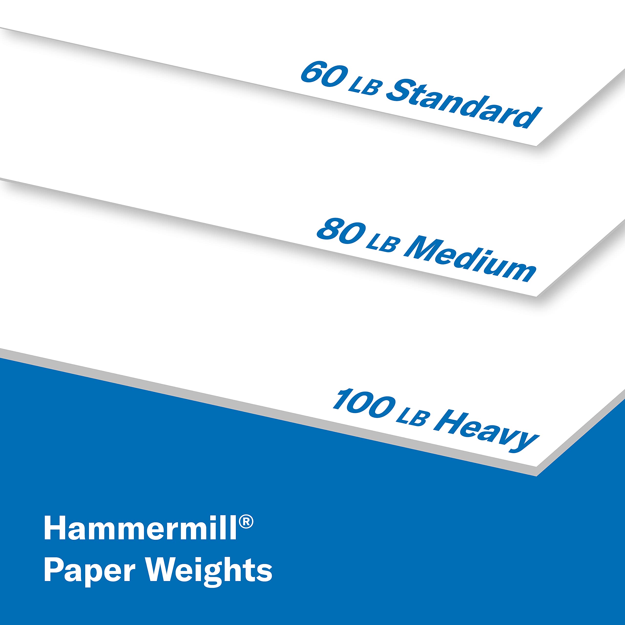Hammermill Cardstock, Premium Color Copy, 80 lb, 18 x 12-1 Pack (250 Sheets) - 100 Bright, Made in the USA Card Stock, 133200R, White