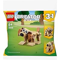 LEGO Creator 30666 Gift Animals Dog Bear Squirrel 3 in 1 Polybagged 75 Piece Set