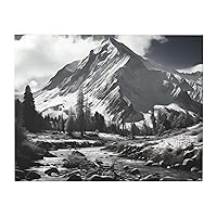 NONHAI Canvas Wall Art for Living Room Bedroom Decorative Painting Art Posters Modern Retro Mountains Print Hanging Artwork Wall Art Aesthetics Decorative Paintings 16x20 Inch