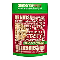 Sincerely Nuts – Whole Cashews - Roasted and Unsalted | High in Protein Everyday Healthy Snack - Rich in Nutrients |Vegan, Keto & Kosher | Gourmet Quality Vegan Cashew 5(LB) Bag