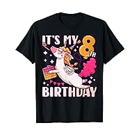 Birthday girl 8 years old, Unicorn, Pop it, 8th Birthday T-Shirt