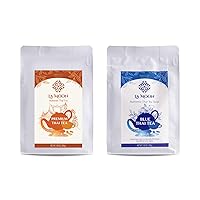 LA MOON TEA Premium Thai Tea Mix Powder and Blue Thai Tea Mix - Traditional Loose Leaf Thai Tea Mix from Butterfly Pea Flower
