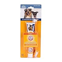 Arm & Hammer Complete Care Dog Dental Kit | 2.5oz Chicken Flavored Dog Toothpaste, Double Side Dog Toothbrush, Rubber Dog Finger Brush| Arm & Hammer Baking Soda Enhanced Formula