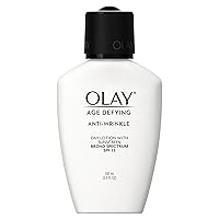 Olay Face Moisturizer Age Defying, Anti-Wrinkle Day Lotion with Sunscreen, Broad Spectrum , SPF 15, 3.4 Oz. (Pack of 3) Packaging may Vary