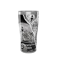 Tervis Traveler Disney - Nightmare Before Christmas Torn Collage Triple Walled Insulated Tumbler Travel Cup Keeps Drinks Cold & Hot, 20oz, Stainless Steel