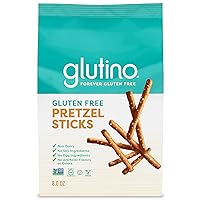 Glutino Gluten Free Pretzel Sticks, Delicious Everyday Snack, Lightly Salted, 8 oz
