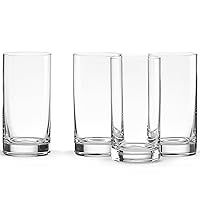 Tuscany Classics 4-Piece Highball Glass Set, 4 Count (Pack of 1), Clear