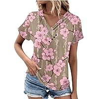 Womens T Shirts T-Shirts Summer Tops for Women Plus Size Bulk Tshirts Quarter Sleeve Shirts for Women Off Shoulder Crop Top Sexy Blouse Tops for Women Casual Summer Mama Pink S