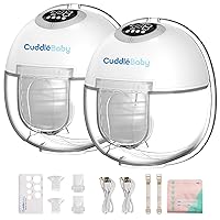 Breast Pump Hands Free, Wearable Breast Pump, Eletric Double Portable Breast Pump with 4 Modes & 9 Levels, LCD Display, Long Battery Life Wearless Double Milk Extractor,24mm,2 Pack