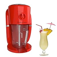 Frozen Drink Maker - Mixer and Ice Crusher Machine for Margaritas, Pina Coladas, Daiquiris, Shaved Ice Treats, or Slushies by Classic Cuisine (Red)