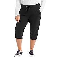 Just My Size Women's Sweatspants, French Terry Capris with Pockets, JMS Women's Capri Pocket Sweatpants