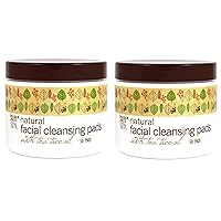 2 Pack Trader Joe's Spa Natural Facial Cleansing Pads with Tea Tree Oil