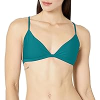 Body Glove Women's Standard Smoothies Evelyn Solid Fixed Triangle Bikini Top Swimsuit with Adjustable 2-Way Back Detail