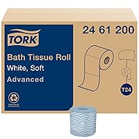 Tork Toilet Paper Roll White T24, Advanced, 2-Ply, 80 x 500 sheets, 2461200