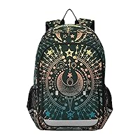 ALAZA Moon Sun Star Alchemy Magical Laptop Backpack Purse for Women Men Travel Bag Casual Daypack with Compartment & Multiple Pockets