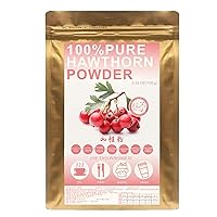 Plant Gift 100% Pure Hawthorn Powder 山楂粉 Natural Meal Powder, Hawthorn Dried Berries Powder Dried Juice Hawthorn Berry Extract Powder - Hawthorne Berry Extract 100G
