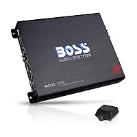 BOSS Audio Systems R3400D Class D Car Amplifier - 3400 High Output, 1 Ohm Stable, Digital, Monoblock, Mosfet Power Supply, Great for Subwoofers