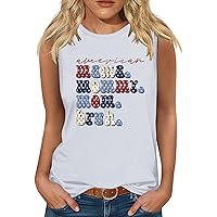 Mama Mommy Mom Bruh Letter Tank Tops Women Sleeveless Shirts Summer Cute Casual Pullover T-Shirt