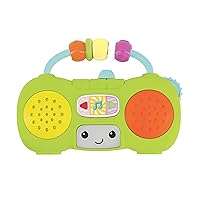 Infantino Music & Light Pretend Mini Boombox - Fine Motor Skills with Melodies & Sounds for Infants & Toddlers, 6M+
