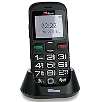 TTfone TT850 Jupiter 2 Big Button Easy Senior SIM Free Mobile Phone with Dock Charger