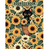 address book with alphabetical tabs : large 8 x 10 print address book for seniors