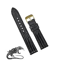 Handmade Alligator Leather Watch Band Men Quick Release Premium Crocodile Strap Stingray Ostrich Replacement Silver Buckles 18mm 19mm 20mm 21mm 22mm 24mm