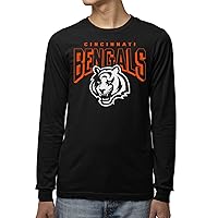 Junk Food Clothing x NFL - Bold Logo - Long Sleeve Fan Shirt for Men and Women - Officially Licensed NFL Apparel