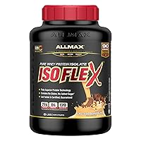 ALLMAX Nutrition - ISOFLEX Whey Protein Powder, Whey Protein Isolate, 27g Protein, Chocolate Peanut Butter, 5 Pound