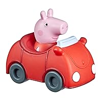 Peppa Pig Peppa’s Adventures Little Buggy Vehicle Preschool Toy for Ages 3 and Up in The Pig Family Red Car