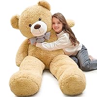 MorisMos Giant Teddy Bear 4ft, Big Large Teddy Bear 4 Foot Plush for Kids, Lifesize Bear Stuffed Animals for Girlfriend Christmas Valentine's Day, 55 Inches