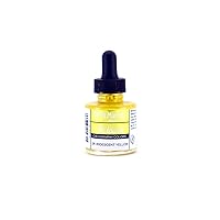 Dr. Ph. Martin's Calligraphy Color (2R) Ink Bottle, 1.0 oz, Iridescent Yellow
