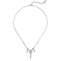 Ben-Amun Jewelry Pearl and Crystal Drop Delicate Pendant Necklace