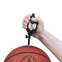 Tandem Sport Pocket Pump - Mini Ball Pump with Hose & Air Release Valve - Travel Size Ball Pump for Volleyballs, Basketballs & Footballs - Easy, One Hand Operation - Black