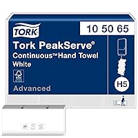 PeakServe Continuous Hand Towel White H5, Advanced, Compressed, 12 x 410 sheets, 105065