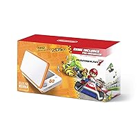 New Nintendo 2DS XL - Orange + White With Mario Kart 7 Pre-installed - Nintendo 2DS