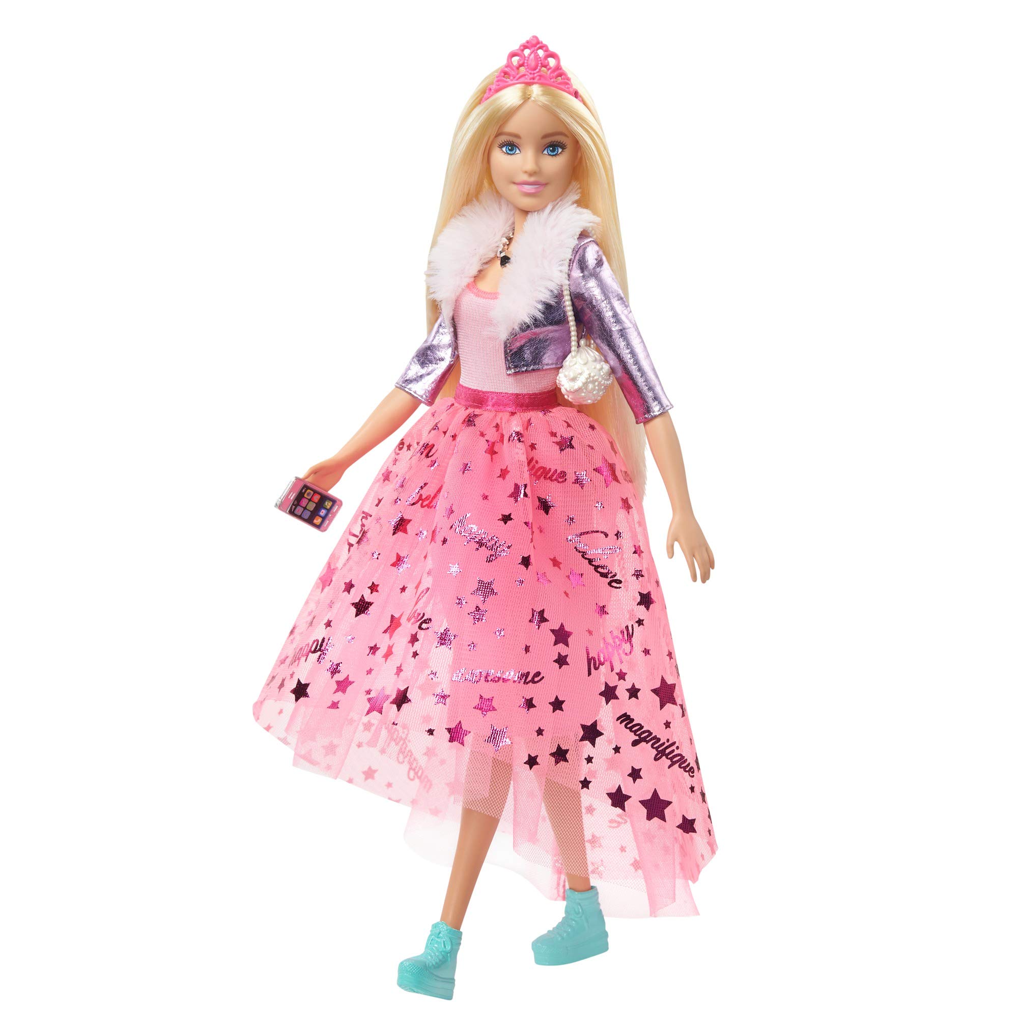 Barbie Royal Adventure Doll in Removable Fashion with Puppy, 3 to 7 Years