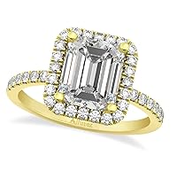 (3.32 ct) 14k Yellow Gold Diamond Engagement - Size: 8