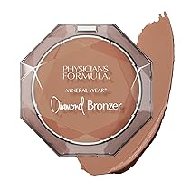 Mineral Wear®Diamond Bronzer - Creamy Powder-Serum Hybrid, Weightless & Dewy Finish, Minimizes Appearance of Pores & Fine Lines - Bronze Gem