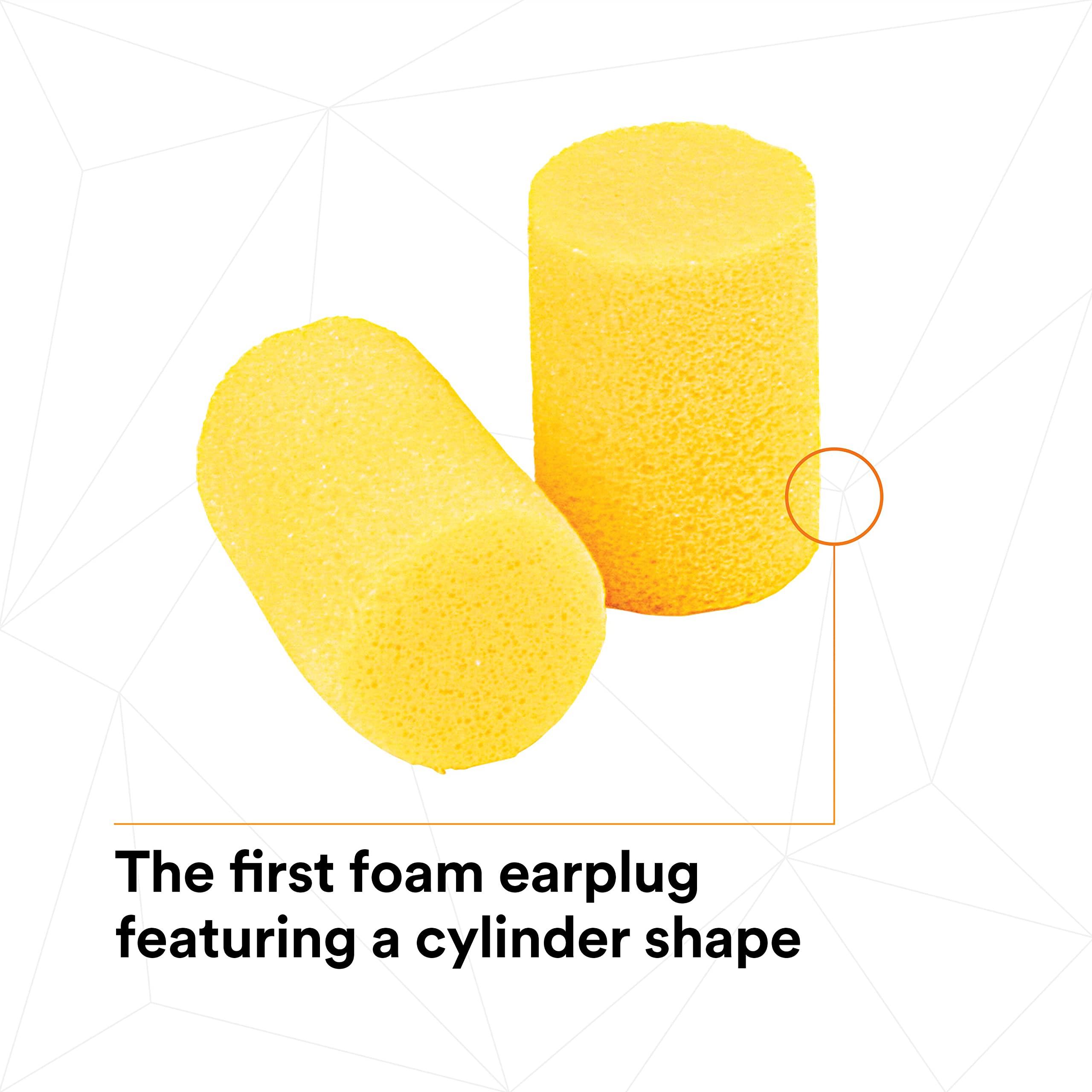 3M Ear Plugs, 200 Pairs/Box, E-A-R Classic 312-1201, Uncorded, Disposable, Foam, NRR 29, For Drilling, Grinding, Machining, Sawing, Sanding, Welding, 1 Pair/Poly Bag Yellow