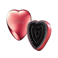 SHINE RED | Heart Shaped Hair Brush for Women | No Tangle Hair Brush | Small Hair Brush for Thick Hair | Hair Detangler Hair Brush Travel Hair Brush