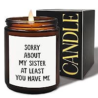 Funny Mom Gifts, Sorry About My Sister Mom Candle Funny, Mom Gifts for Christmas Birthday Mother's Day, Mom Scented Candles