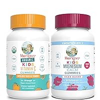 USDA Organic Vitamin C Gummies for Kids & Kids Magnesium Citrate Gummies Bundle by MaryRuth's | Immune Support & Overall Health | Magnesium Supplement | Stress Relief, Bone, Nerve, Gut Health